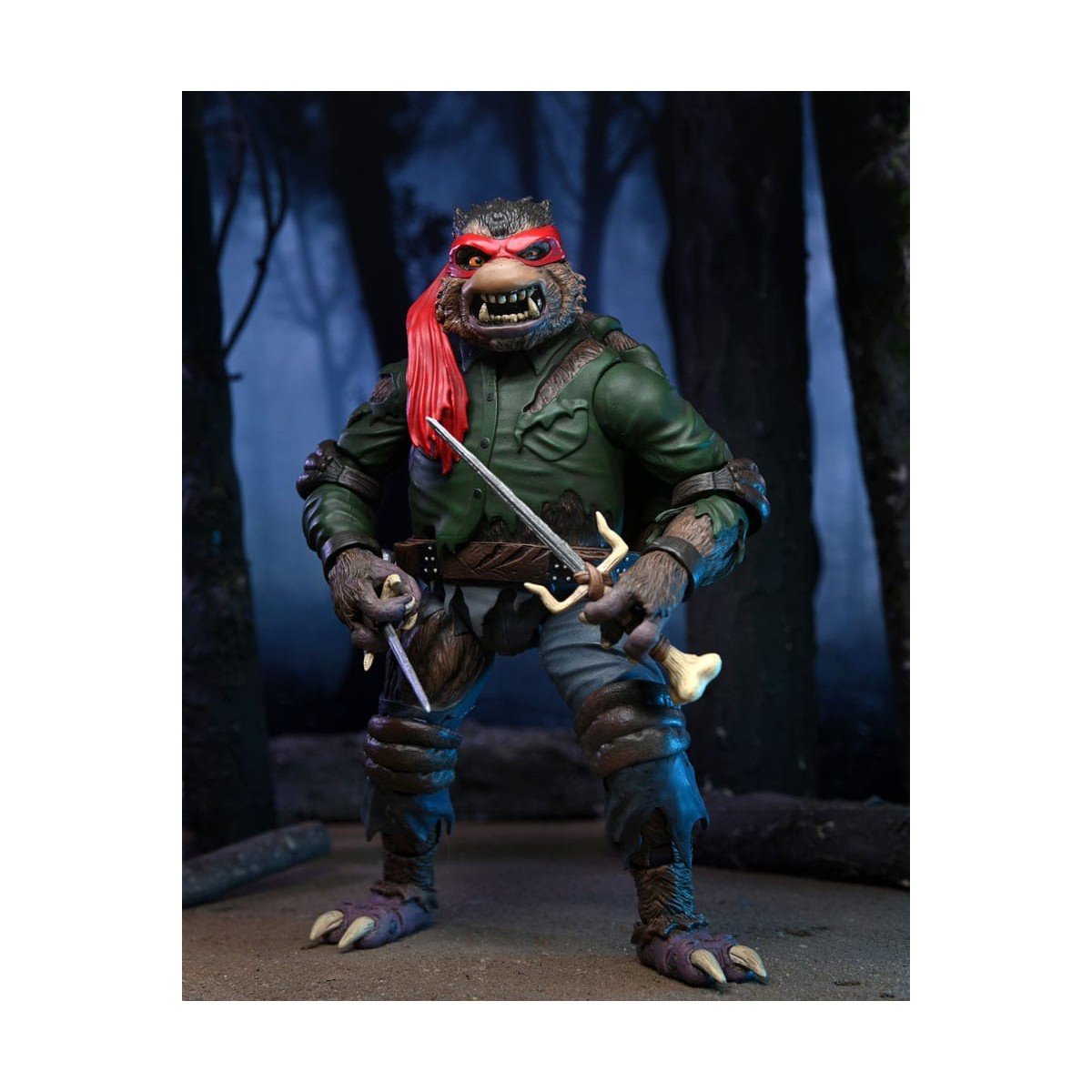 NECA - Raffaello definitivo come Uomo Lupo - Mostri Universali x TMNT