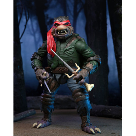 NECA - Raffaello definitivo come Uomo Lupo - Mostri Universali x TMNT
