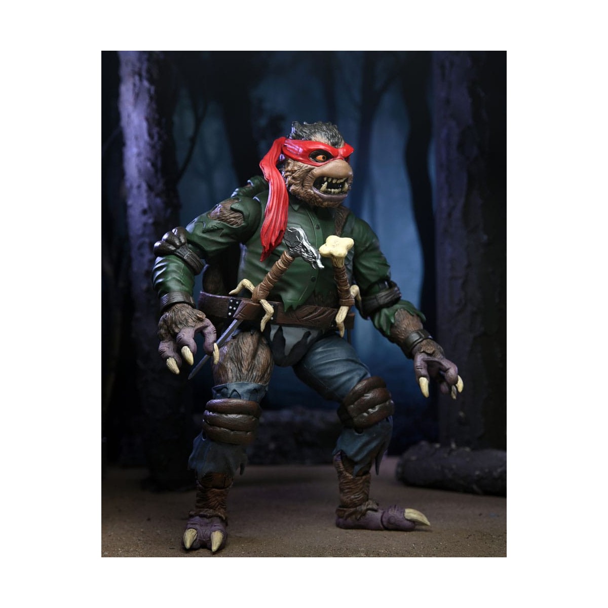 NECA - Raffaello definitivo come Uomo Lupo - Mostri Universali x TMNT