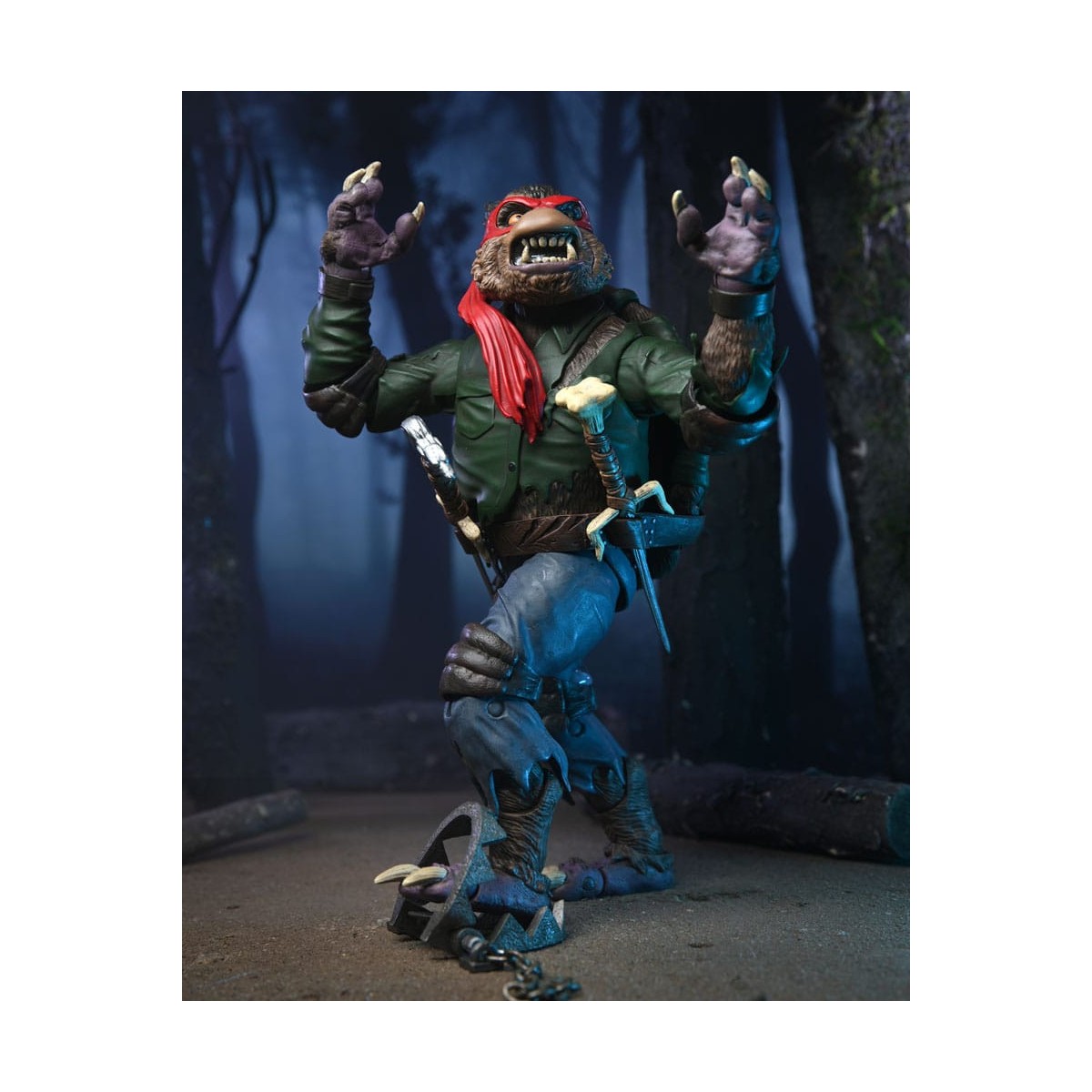 NECA - Raffaello definitivo come Uomo Lupo - Mostri Universali x TMNT