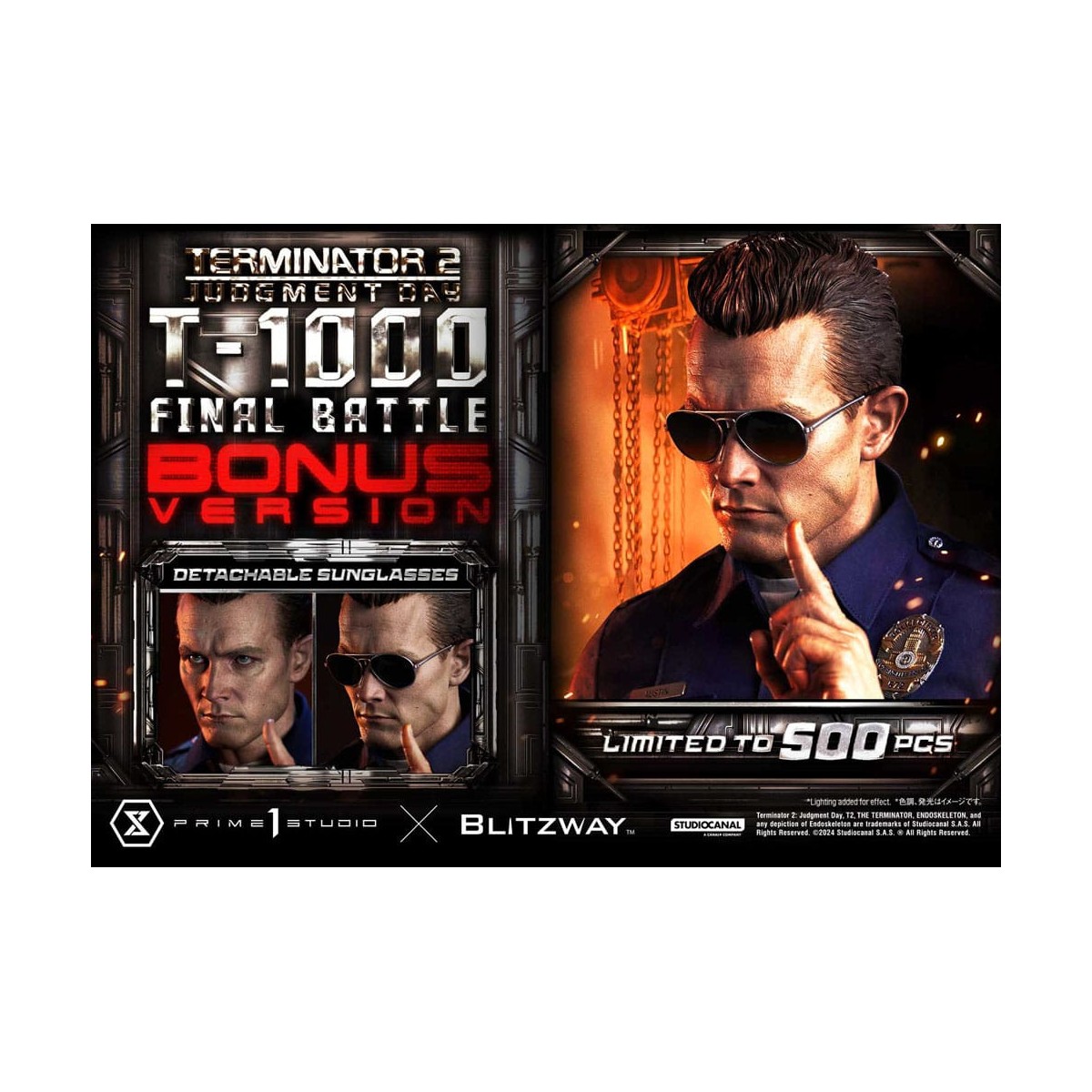 Prime 1 - Terminator 2 Il Giorno del Giudizio T-1000 Battaglia Finale Versione Bonus Deluxe - Museo Masterline Serie 1/3