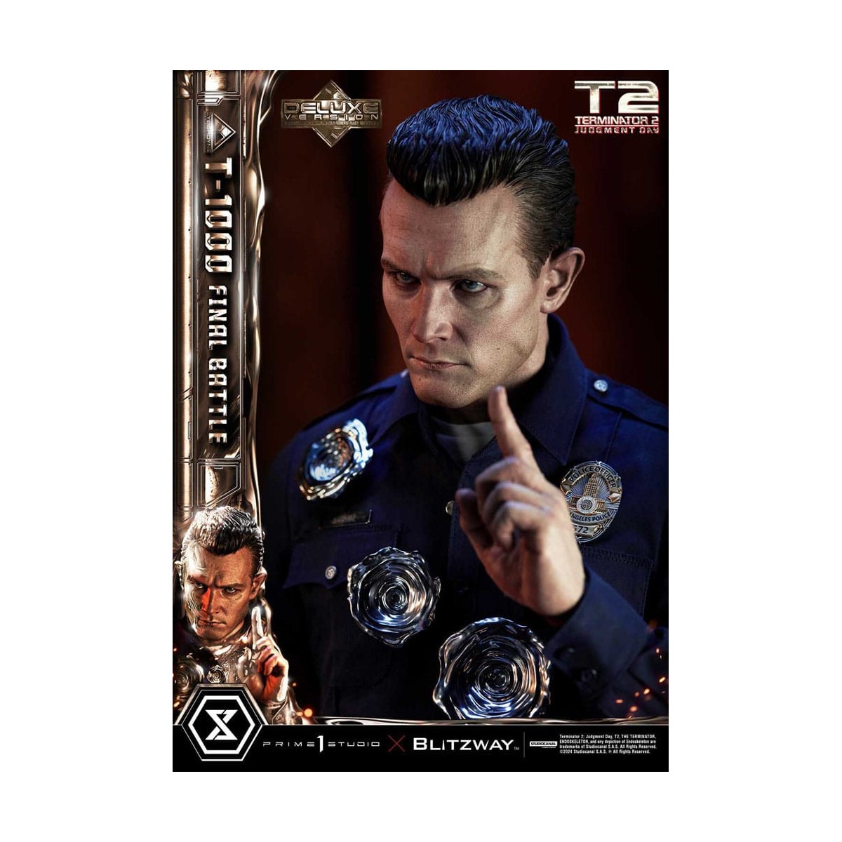 Prime 1 - Terminator 2 Il Giorno del Giudizio T-1000 Battaglia Finale Versione Bonus Deluxe - Museo Masterline Serie 1/3