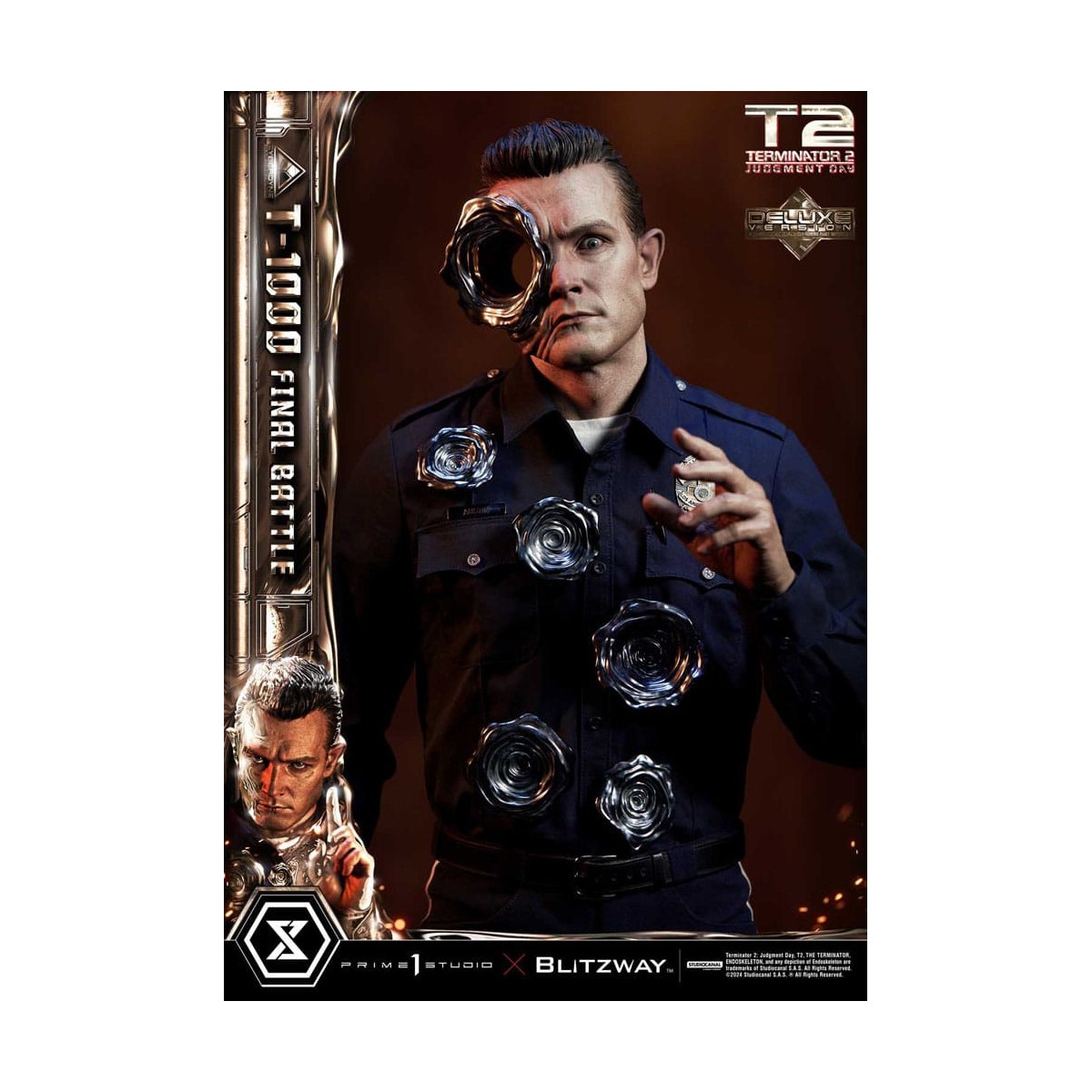 Prime 1 - Terminator 2 Il Giorno del Giudizio T-1000 Battaglia Finale Versione Bonus Deluxe - Museo Masterline Serie 1/3