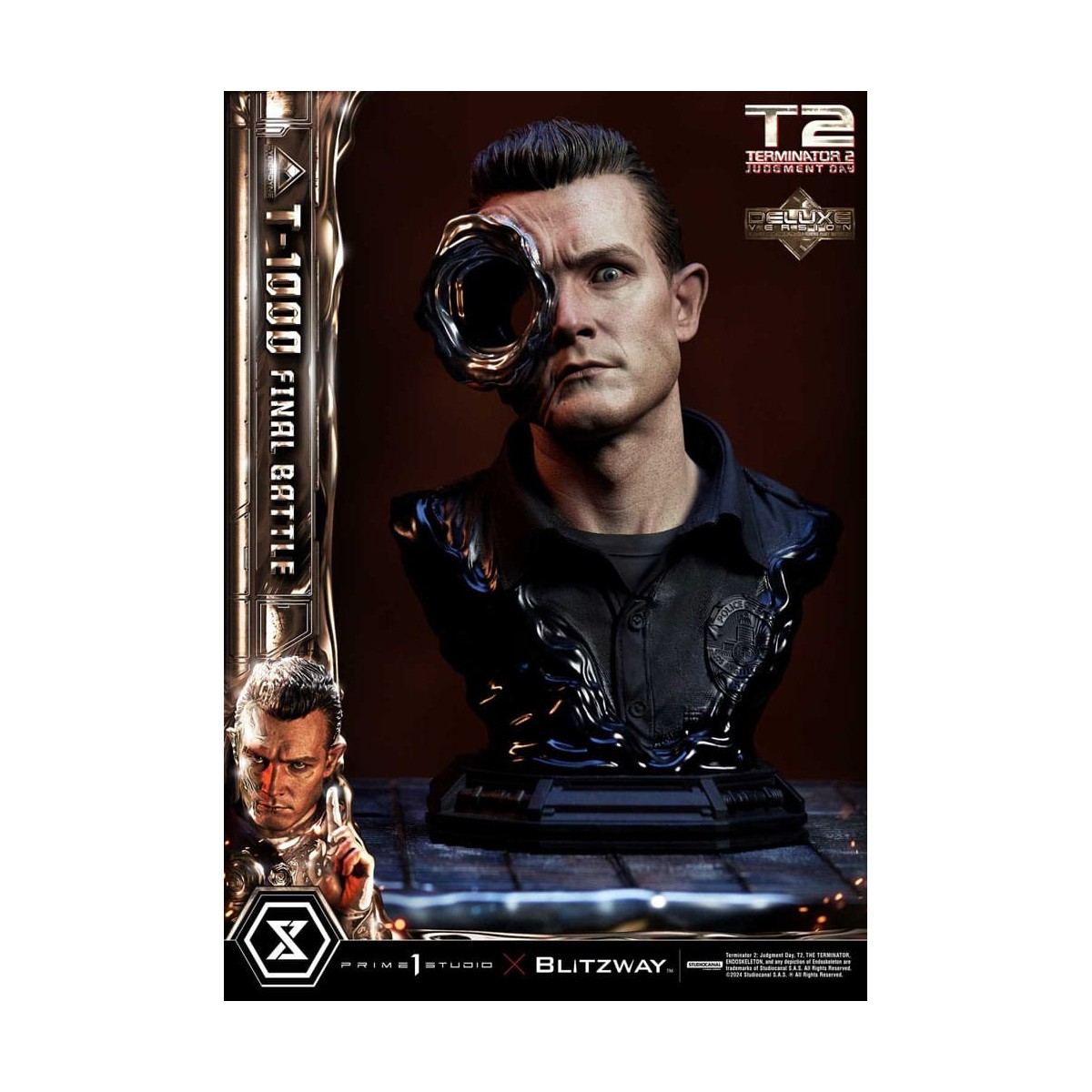 Prime 1 - Terminator 2 Il Giorno del Giudizio T-1000 Battaglia Finale Versione Bonus Deluxe - Museo Masterline Serie 1/3