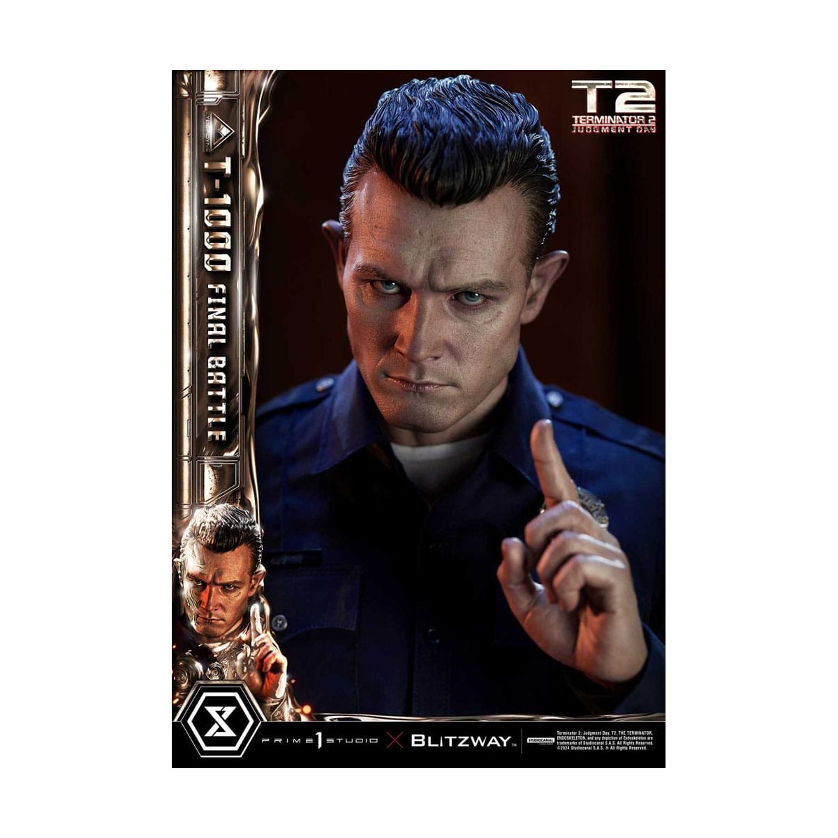Prime 1 - Terminator 2 Il Giorno del Giudizio T-1000 Battaglia Finale Versione Bonus Deluxe - Museo Masterline Serie 1/3