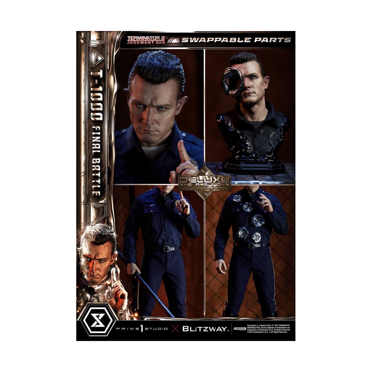 Prime 1 - Terminator 2 Il Giorno del Giudizio T-1000 Battaglia Finale Versione Bonus Deluxe - Museo Masterline Serie 1/3