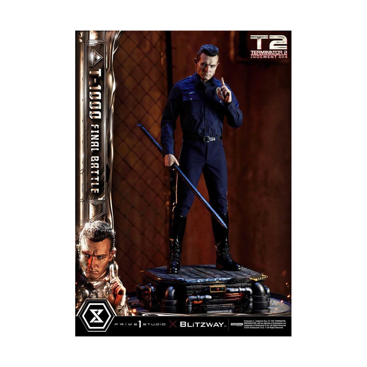 Prime 1 - Terminator 2 Il Giorno del Giudizio T-1000 Battaglia Finale Versione Bonus Deluxe - Museo Masterline Serie 1/3