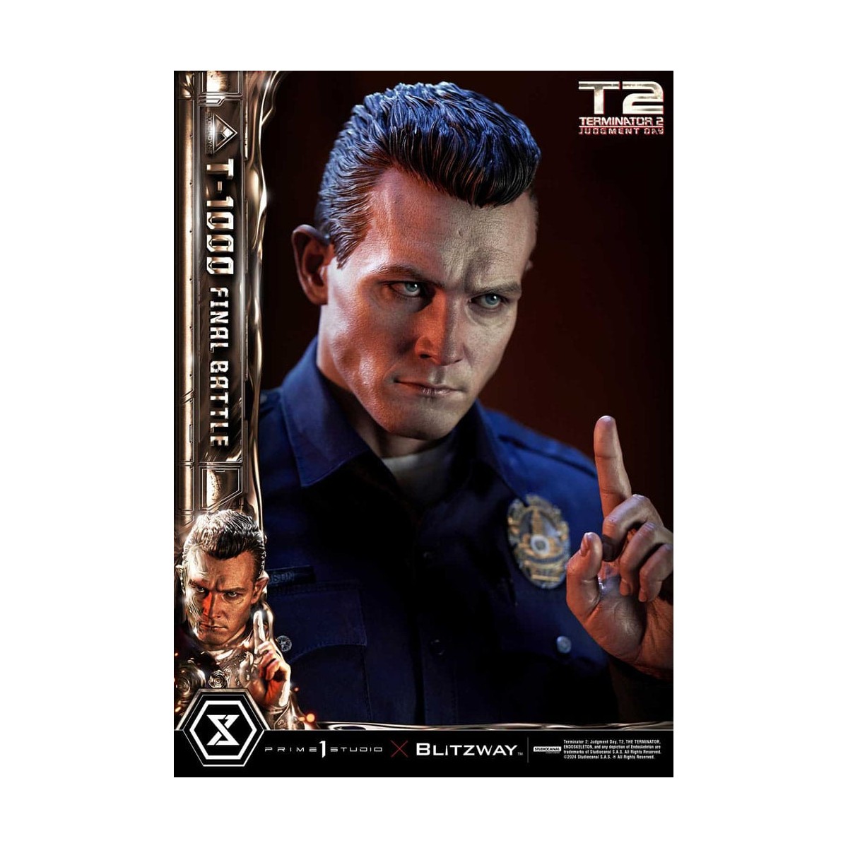 Prime 1 - Terminator 2 Il Giorno del Giudizio T-1000 Battaglia Finale Versione Bonus Deluxe - Museo Masterline Serie 1/3