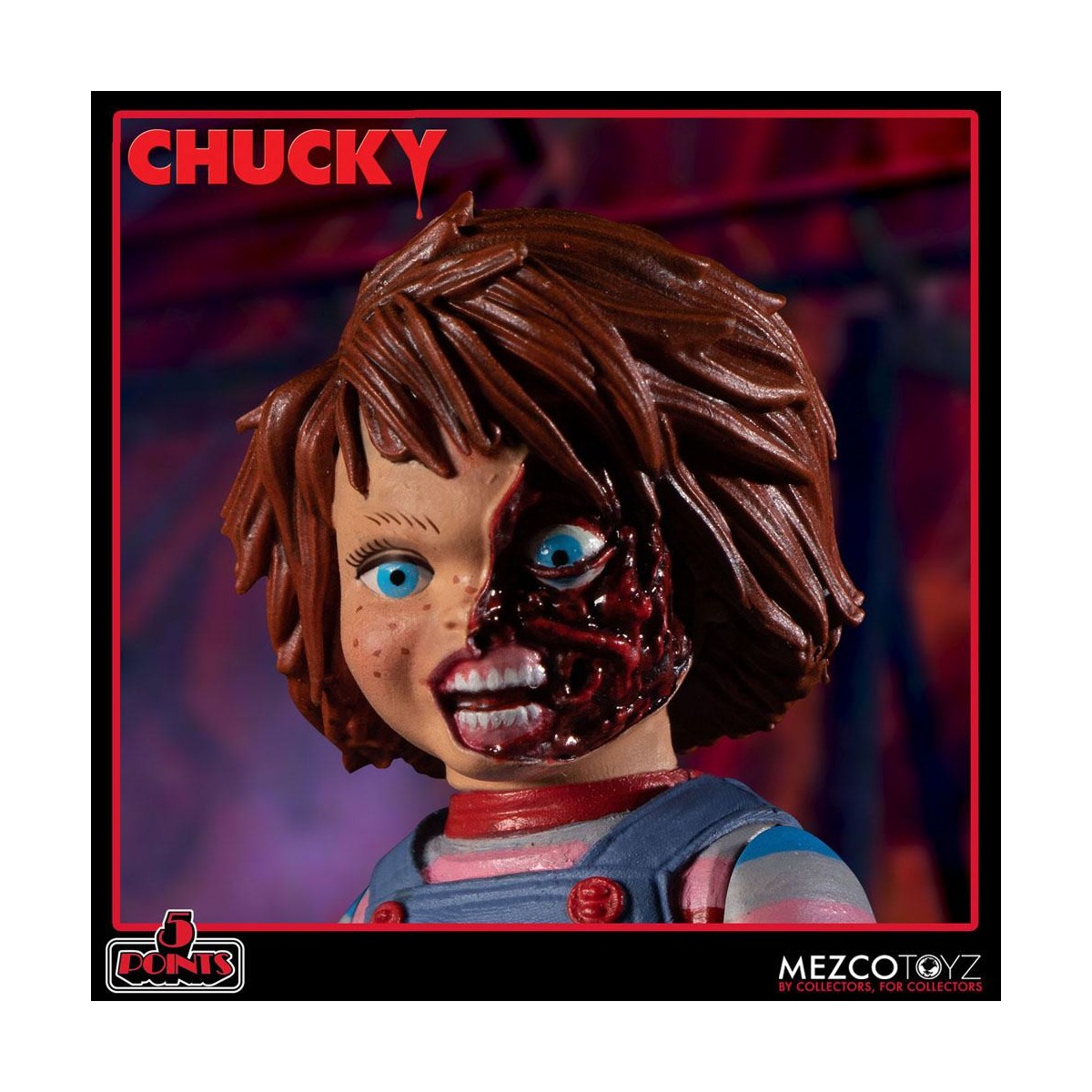 Mezco 5 Punti - Set di figure Chucky Deluxe - Gioco da ragazzi
