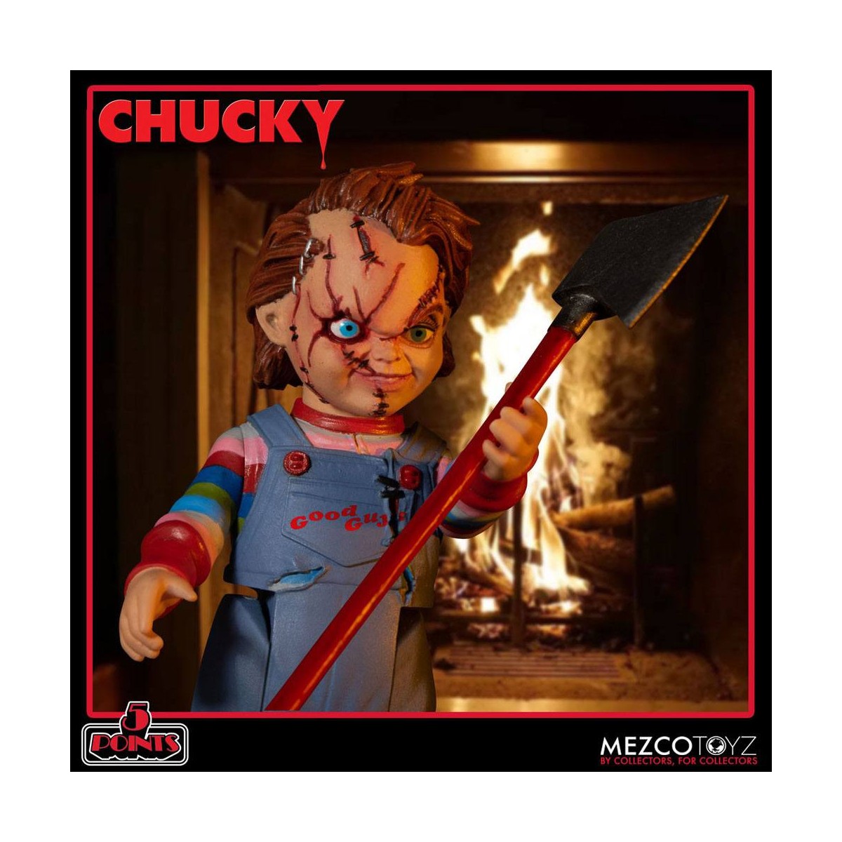 Mezco 5 Punti - Set di figure Chucky Deluxe - Gioco da ragazzi