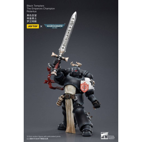 JoyToy Space Marine - Templari Neri - Il Campione degli Imperatori Rolantus 1/18 - Warhammer 40K