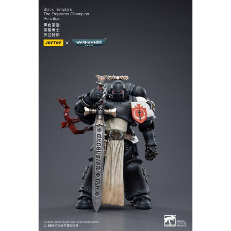 JoyToy Space Marine - Templari Neri - Il Campione degli Imperatori Rolantus 1/18 - Warhammer 40K