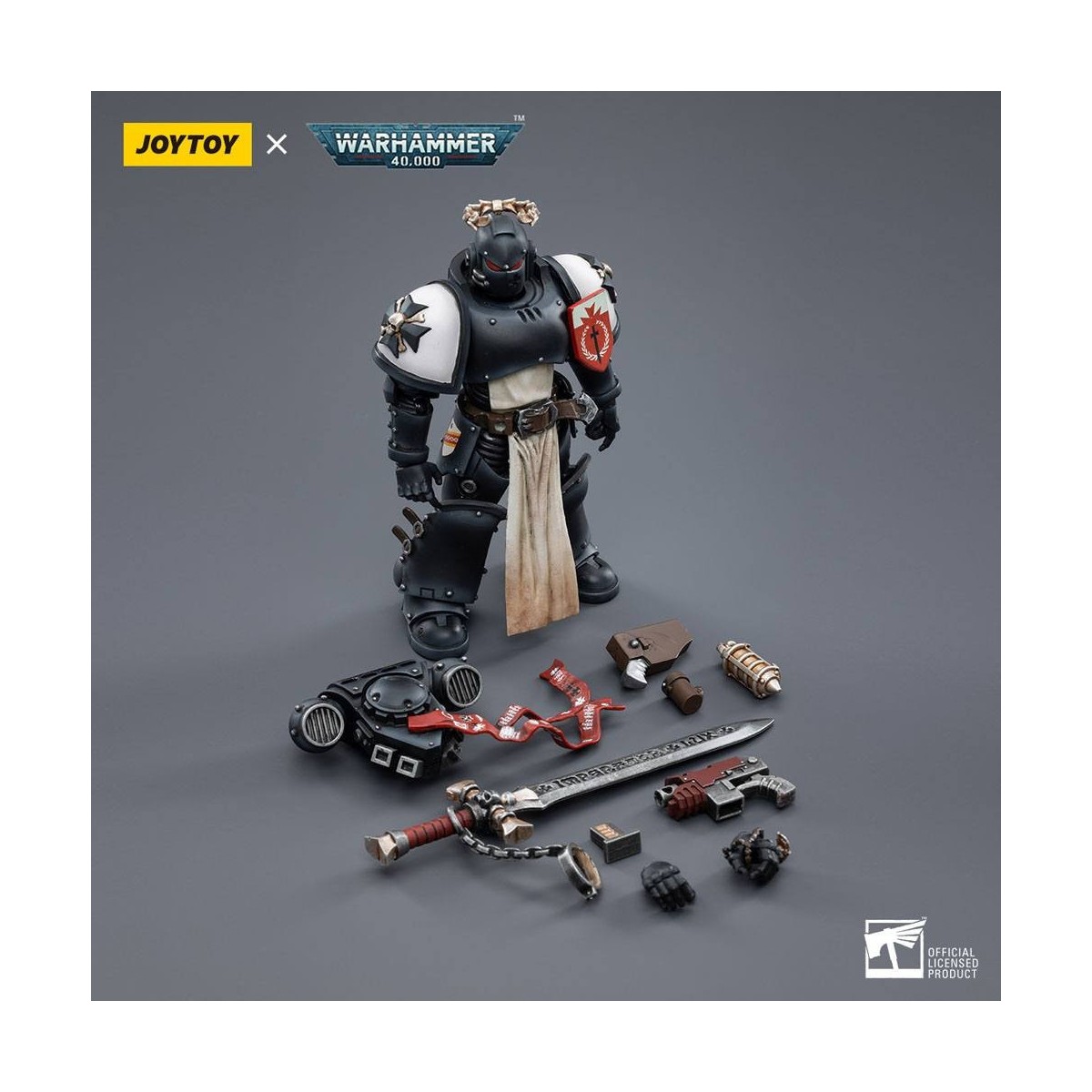 JoyToy Space Marine - Templari Neri - Il Campione degli Imperatori Rolantus 1/18 - Warhammer 40K