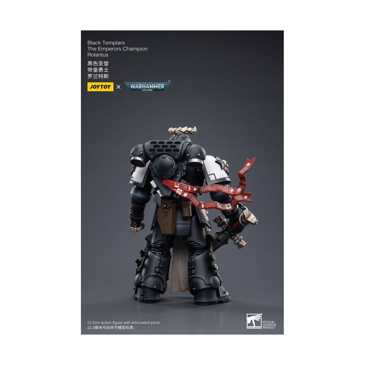 JoyToy Space Marine - Templari Neri - Il Campione degli Imperatori Rolantus 1/18 - Warhammer 40K