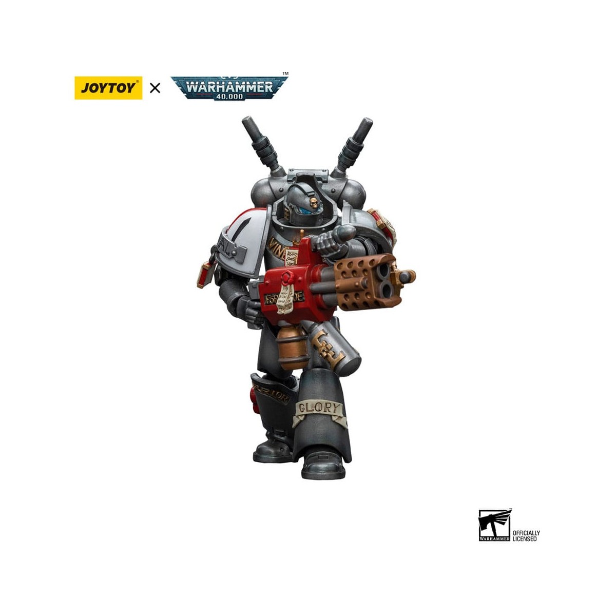 JoyToy Space marines - Cavalieri grigi - Squadra intercettori con inceneritore 1/18 - Warhammer 40K