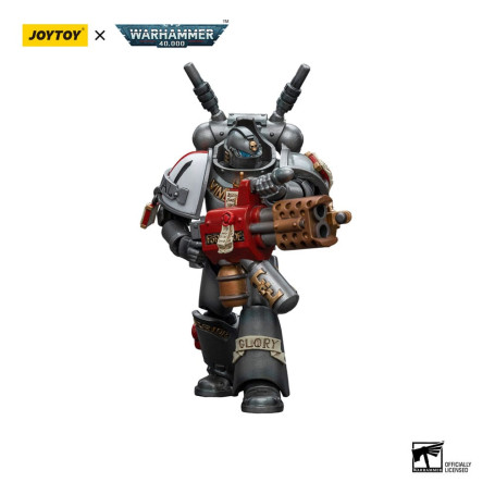 JoyToy Space marines - Cavalieri grigi - Squadra intercettori con inceneritore 1/18 - Warhammer 40K