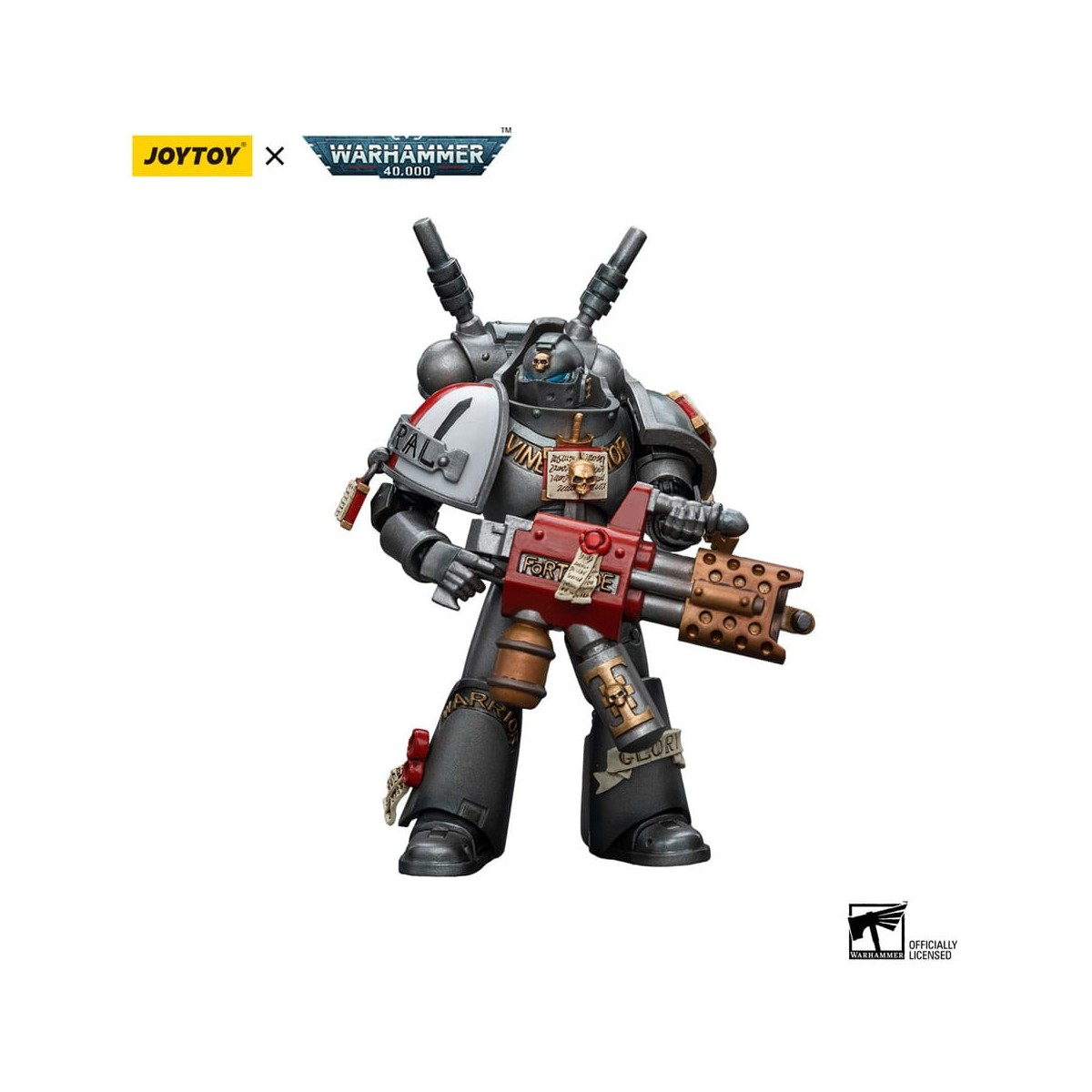 JoyToy Space marines - Cavalieri grigi - Squadra intercettori con inceneritore 1/18 - Warhammer 40K