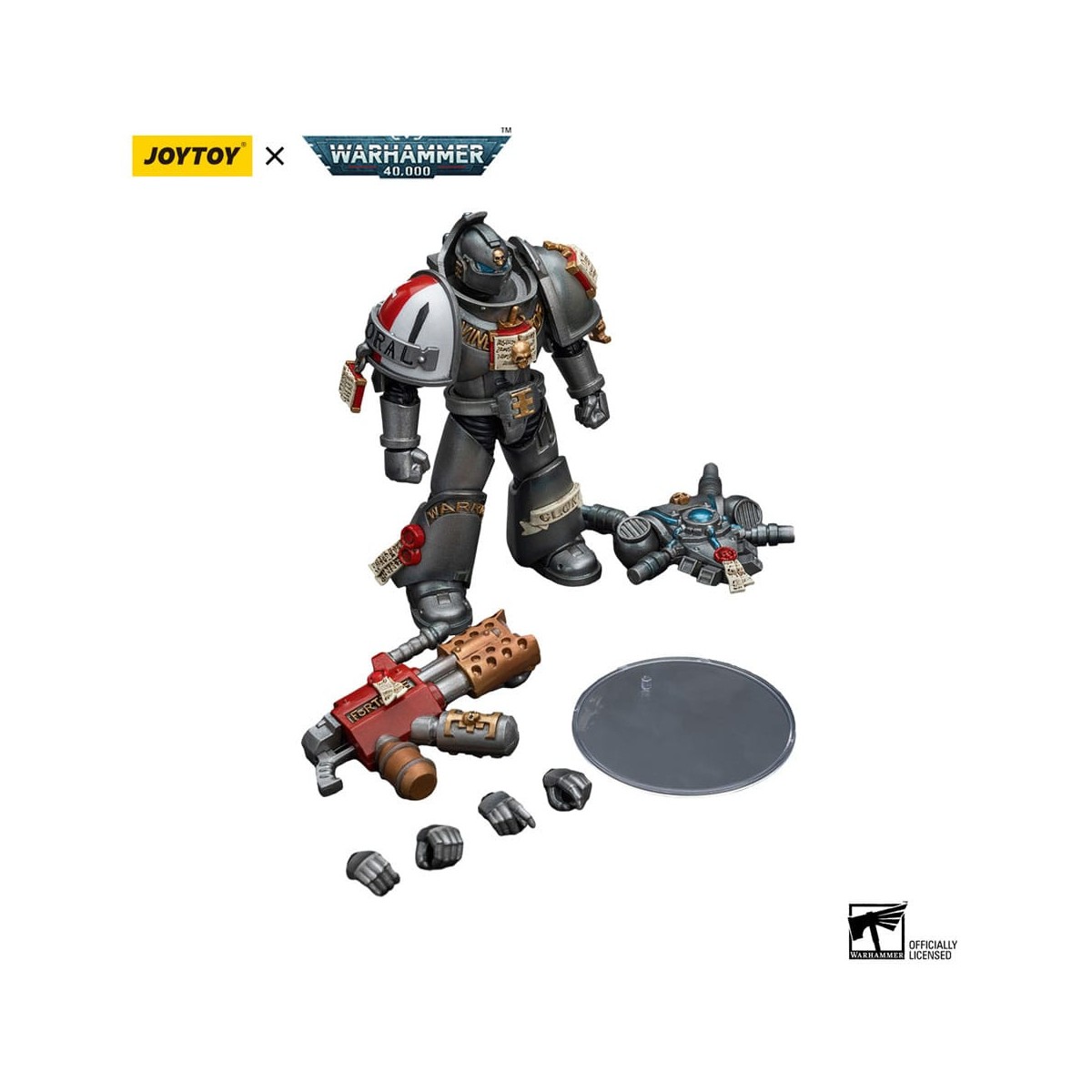JoyToy Space marines - Cavalieri grigi - Squadra intercettori con inceneritore 1/18 - Warhammer 40K
