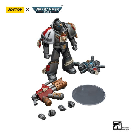 JoyToy Space marines - Cavalieri grigi - Squadra intercettori con inceneritore 1/18 - Warhammer 40K