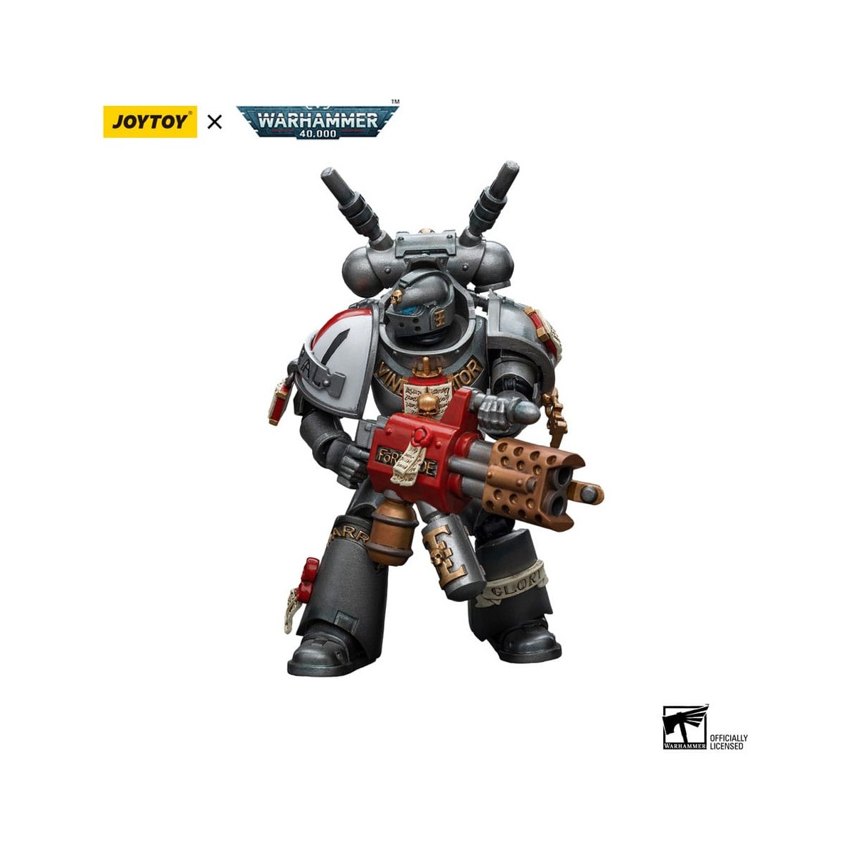 JoyToy Space marines - Cavalieri grigi - Squadra intercettori con inceneritore 1/18 - Warhammer 40K