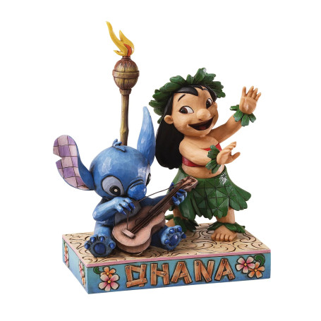 Enesco - Tradizione Disney di Jim Shore - Lilo e Stich Ohana