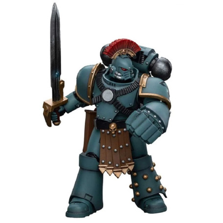 JoyToy Space marines - Figli di Horus - Sergente della squadra tattica MKIV con pugno di potere 1/18 - Warhammer 40K