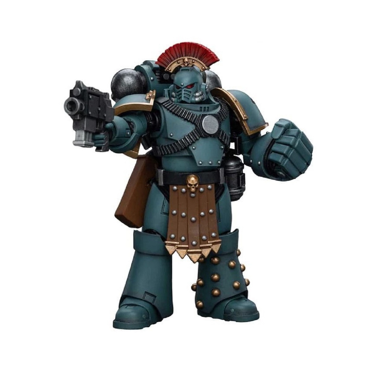 JoyToy Space marines - Figli di Horus - Sergente della squadra tattica MKIV con pugno di potere 1/18 - Warhammer 40K