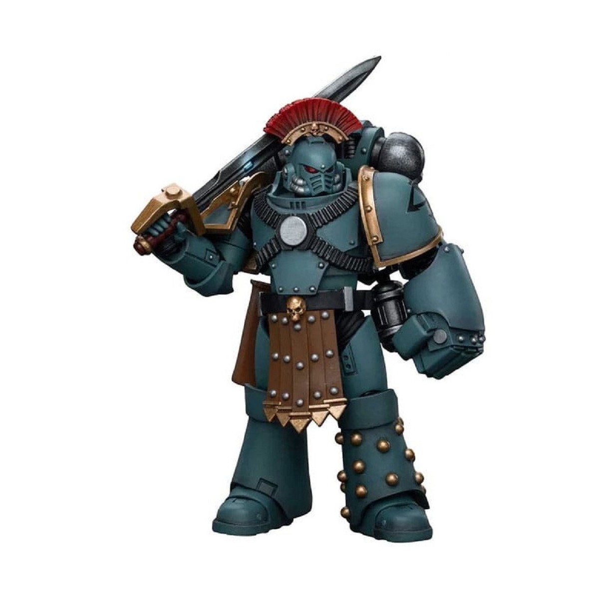 JoyToy Space marines - Figli di Horus - Sergente della squadra tattica MKIV con pugno di potere 1/18 - Warhammer 40K