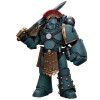 JoyToy Space marines - Figli di Horus - Sergente della squadra tattica MKIV con pugno di potere 1/18 - Warhammer 40K