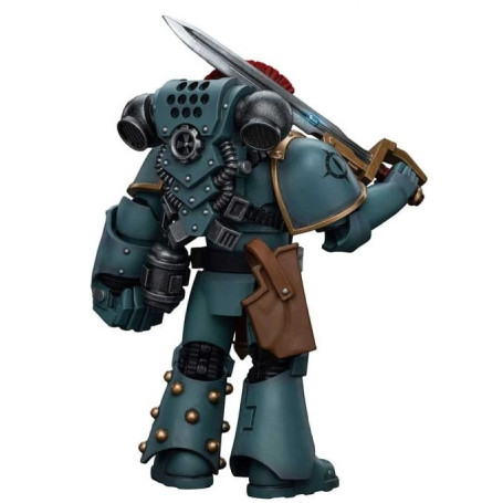 JoyToy Space marines - Figli di Horus - Sergente della squadra tattica MKIV con pugno di potere 1/18 - Warhammer 40K