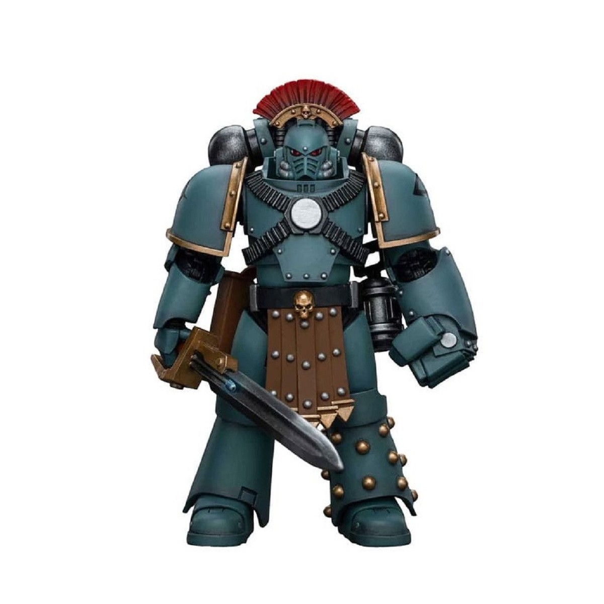 JoyToy Space marines - Figli di Horus - Sergente della squadra tattica MKIV con pugno di potere 1/18 - Warhammer 40K