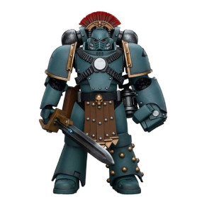 JoyToy Space marines - Figli di Horus - Sergente della squadra tattica MKIV con pugno di potere 1/18 - Warhammer 40K