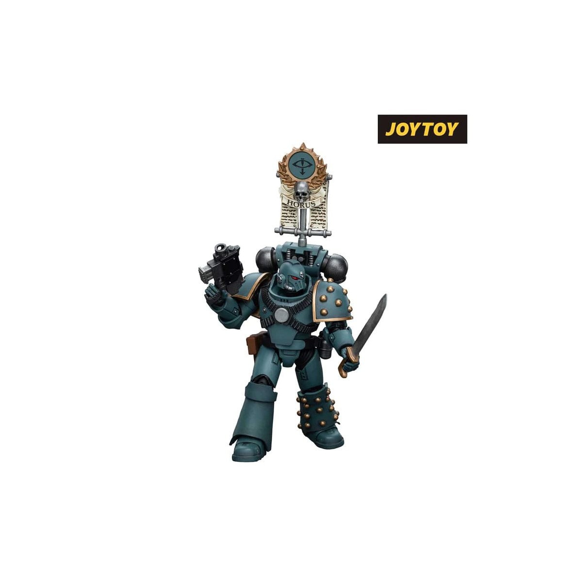 JoyToy Space marines - Figli di Horus - MKIV Squadra Tattica Legionaria con Legione Vexilla 1/18 - Warhammer 40K