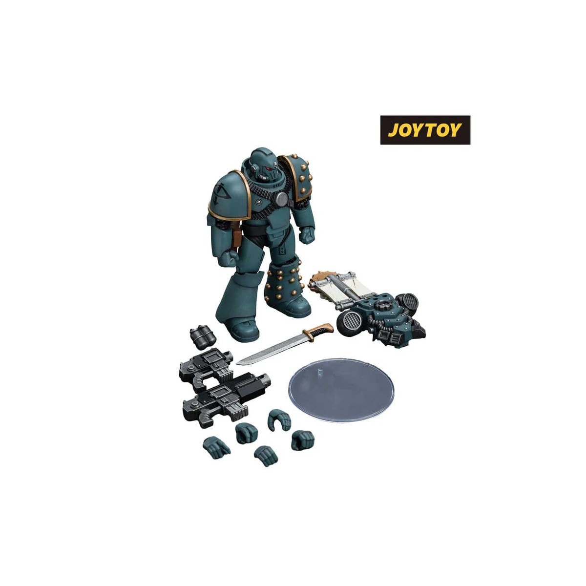 JoyToy Space marines - Figli di Horus - MKIV Squadra Tattica Legionaria con Legione Vexilla 1/18 - Warhammer 40K