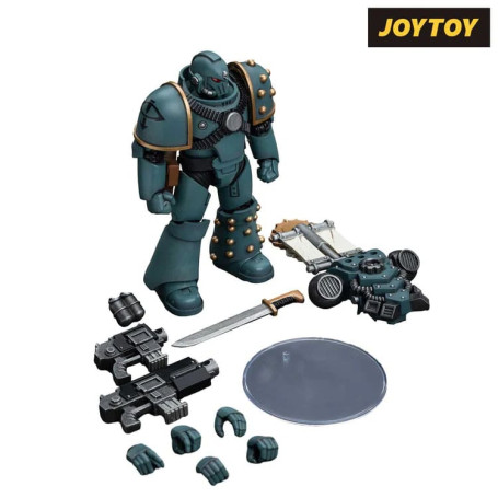 JoyToy Space marines - Figli di Horus - MKIV Squadra Tattica Legionaria con Legione Vexilla 1/18 - Warhammer 40K