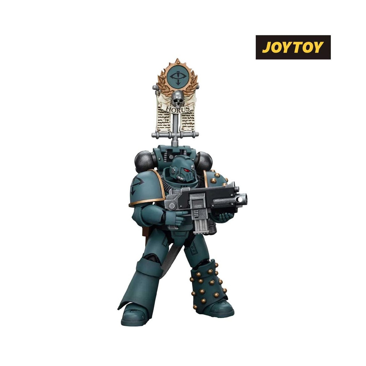 JoyToy Space marines - Figli di Horus - MKIV Squadra Tattica Legionaria con Legione Vexilla 1/18 - Warhammer 40K