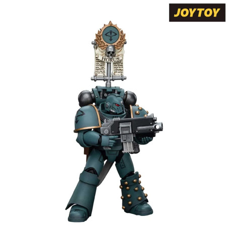 JoyToy Space marines - Figli di Horus - MKIV Squadra Tattica Legionaria con Legione Vexilla 1/18 - Warhammer 40K