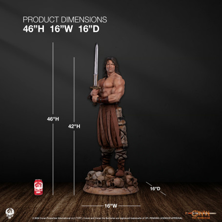 PCS Collectibles - Statua di CONAN in scala 1/2