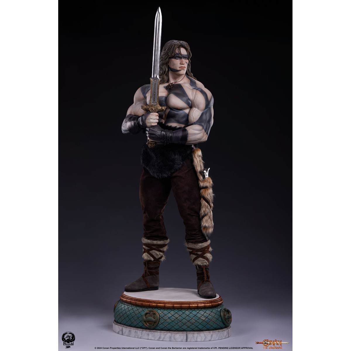 PCS Collectibles - Statua in scala 1/2 di CONAN WARPAINT