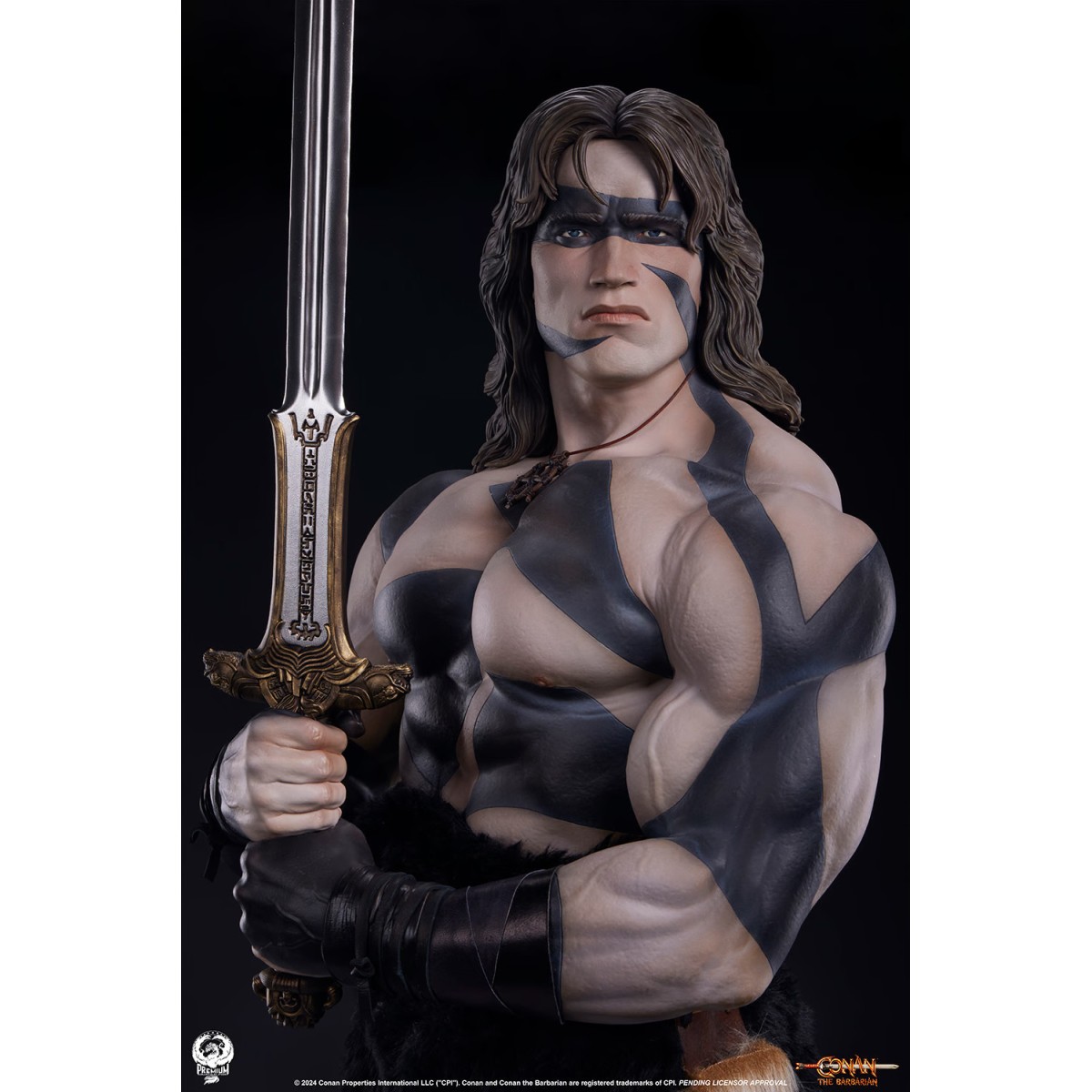 PCS Collectibles - Statua in scala 1/2 di CONAN WARPAINT