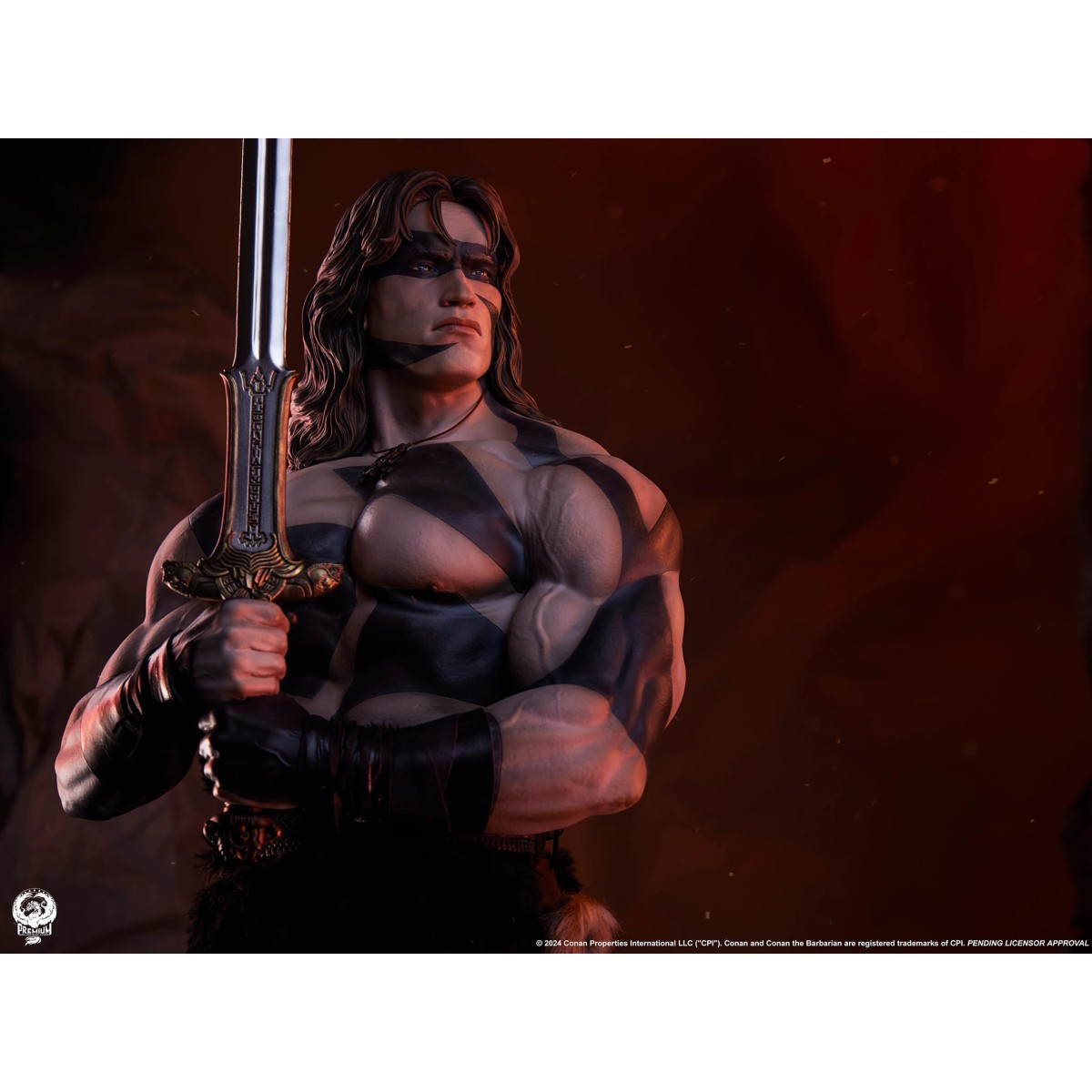 PCS Collectibles - Statua in scala 1/2 di CONAN WARPAINT