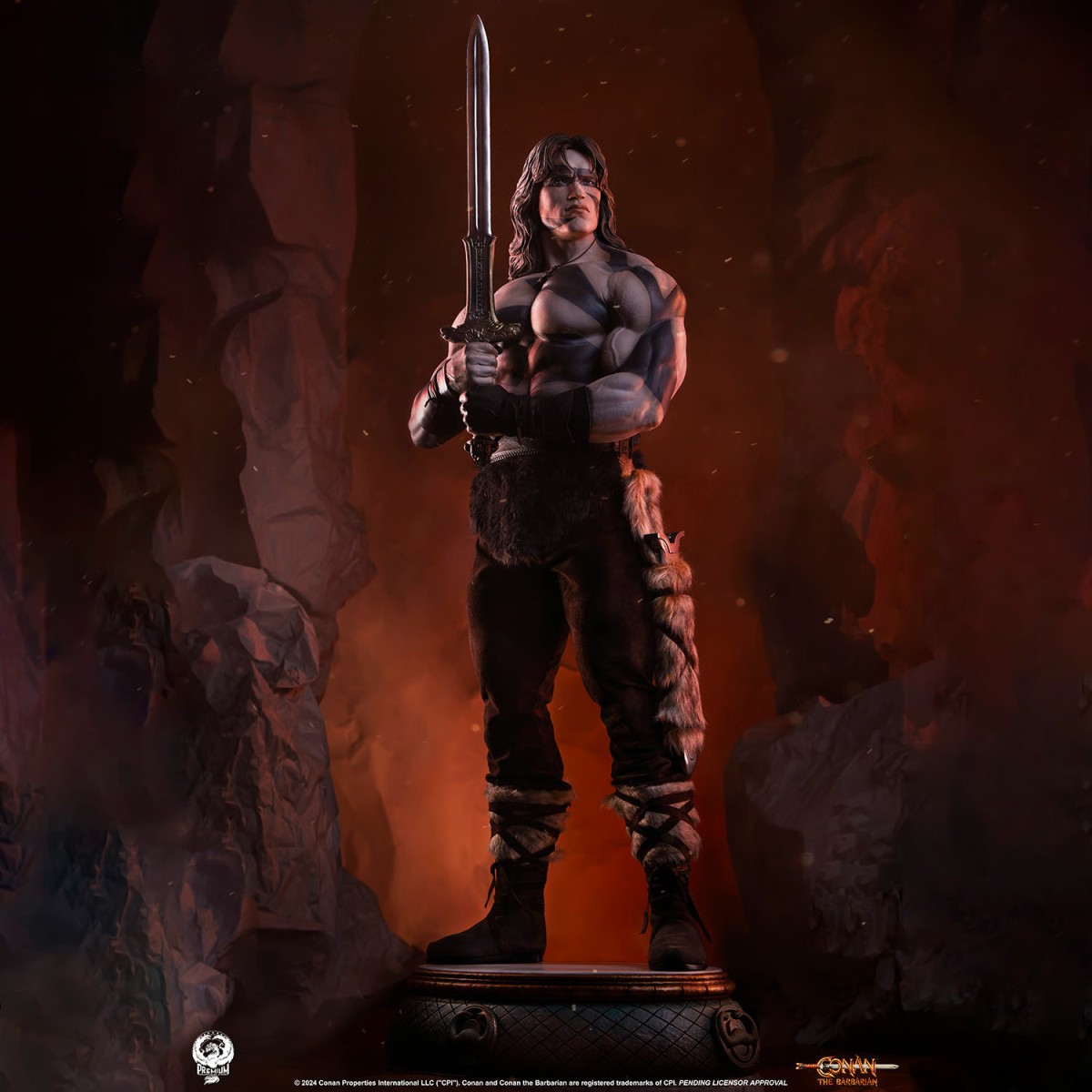 PCS Collectibles - Statua in scala 1/2 di CONAN WARPAINT