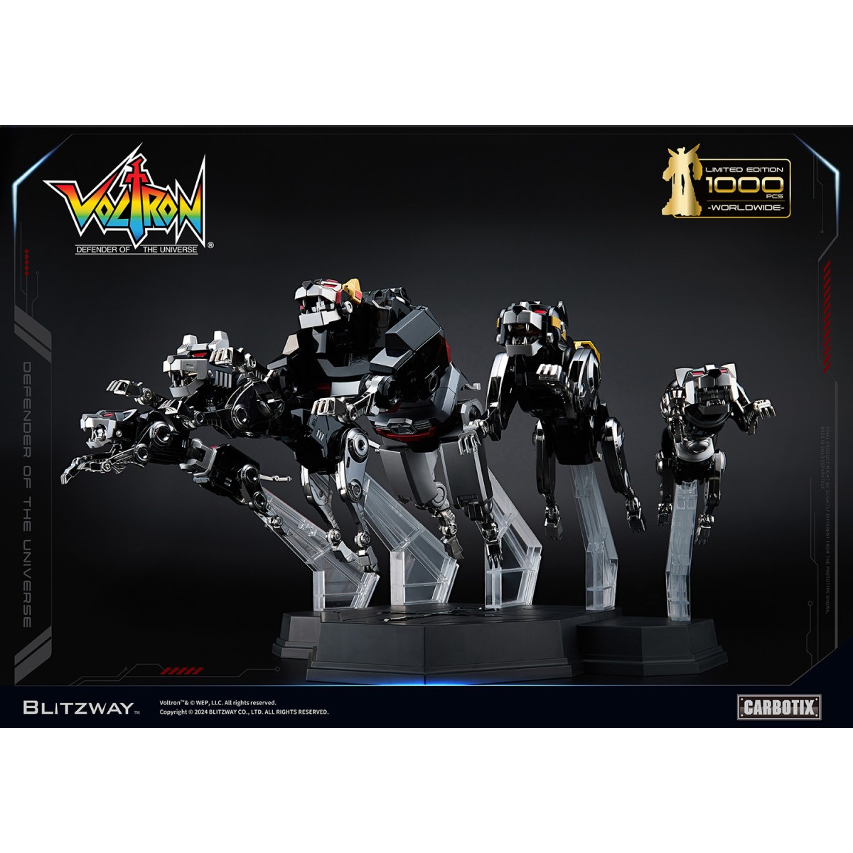 Blitzway - VOLTRON NERO - Voltron: Difensore dell'Universo action figure Carbotix
