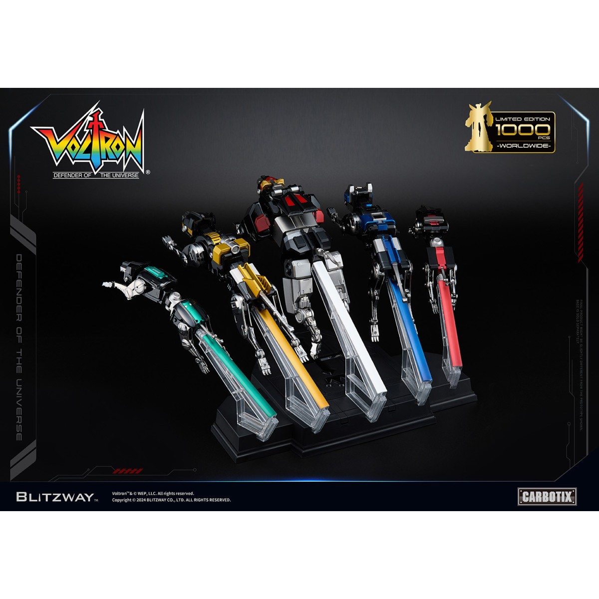 Blitzway - VOLTRON NERO - Voltron: Difensore dell'Universo action figure Carbotix