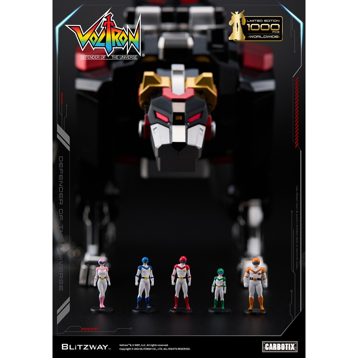 Blitzway - VOLTRON NERO - Voltron: Difensore dell'Universo action figure Carbotix