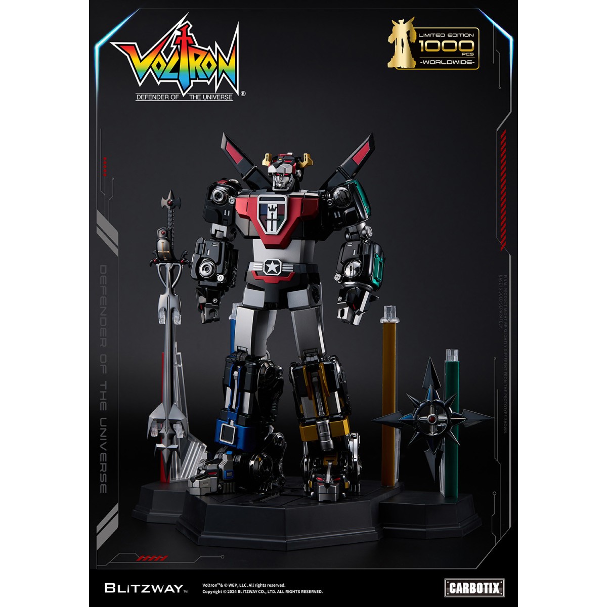 Blitzway - VOLTRON NERO - Voltron: Difensore dell'Universo action figure Carbotix