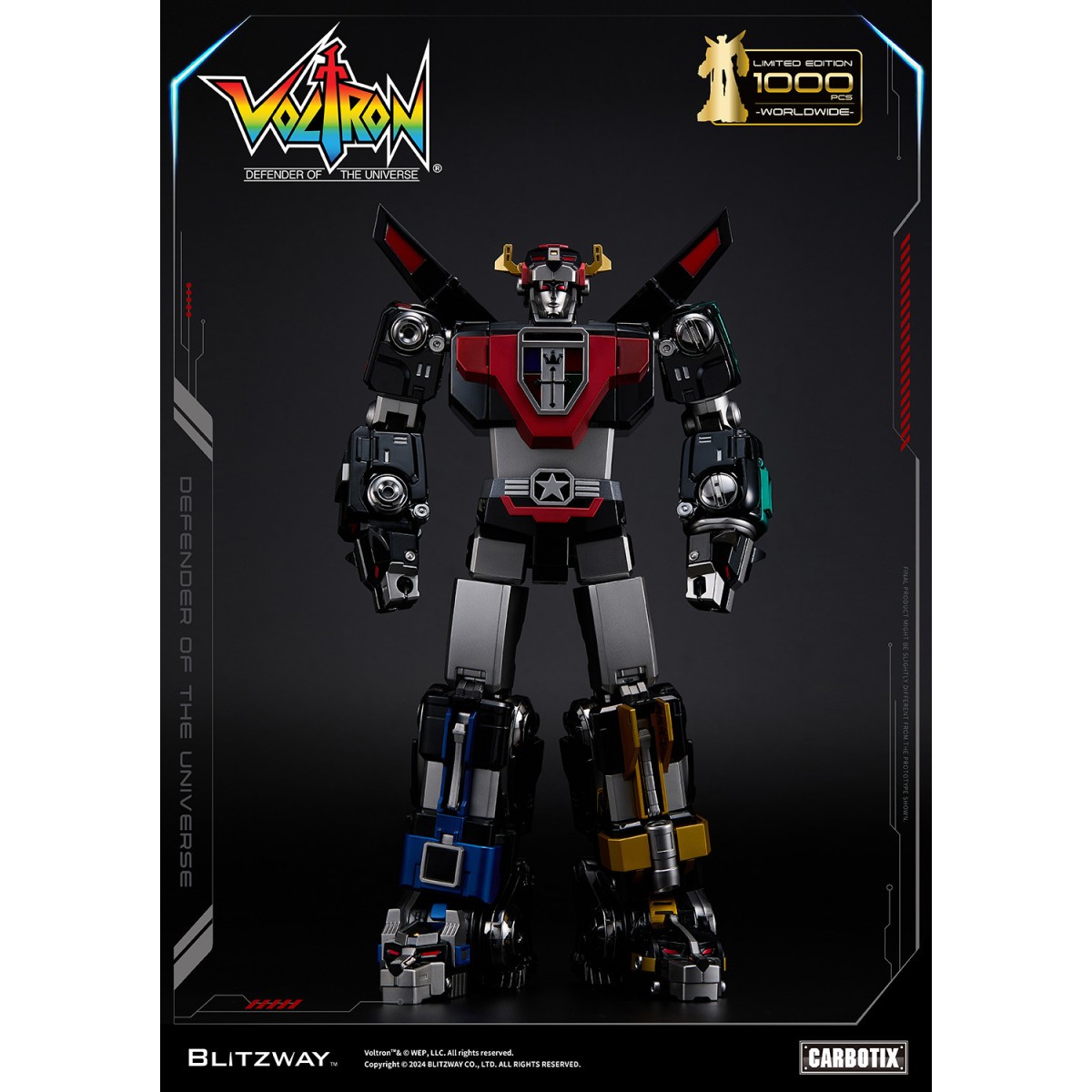 Blitzway - VOLTRON NERO - Voltron: Difensore dell'Universo action figure Carbotix