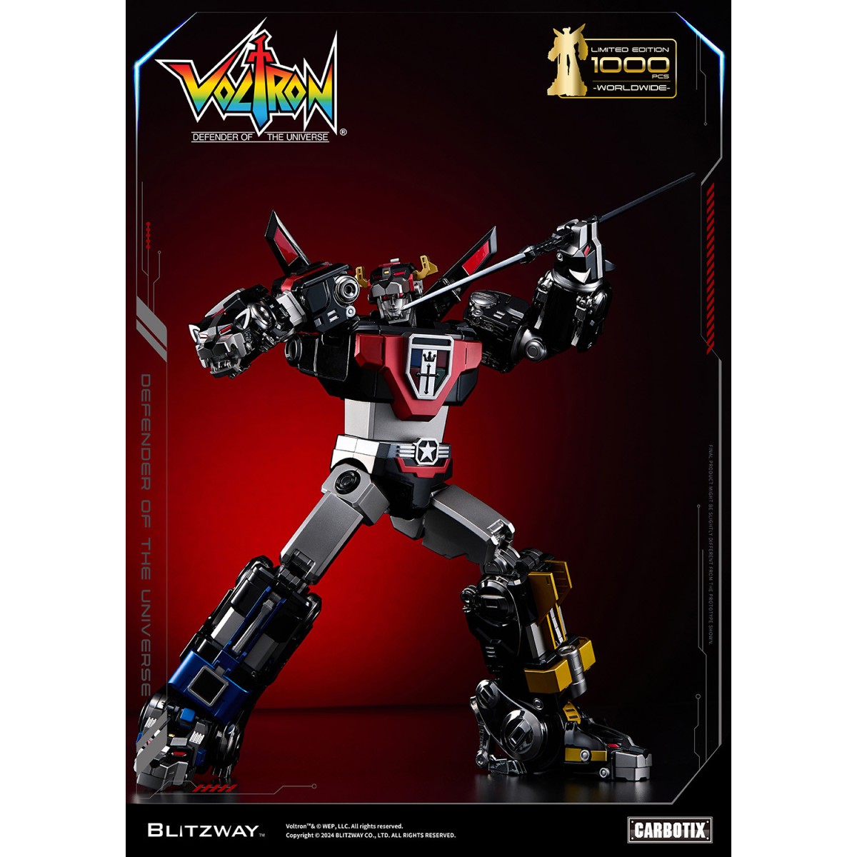 Blitzway - VOLTRON NERO - Voltron: Difensore dell'Universo action figure Carbotix