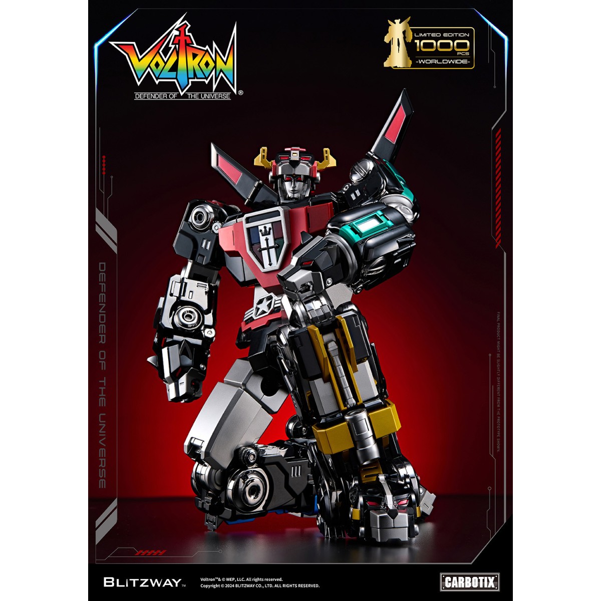 Blitzway - VOLTRON NERO - Voltron: Difensore dell'Universo action figure Carbotix