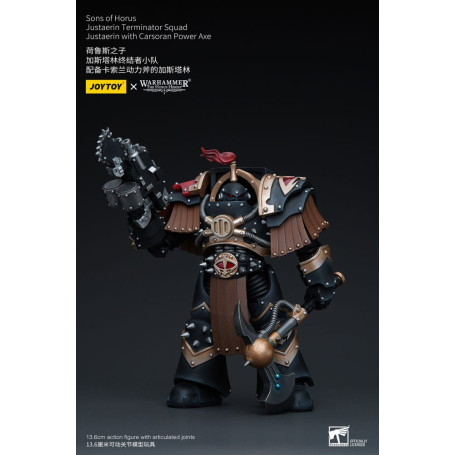 JoyToy - Figli di Horus - Squadra Terminator di Justaerin - Justaerin con ascia di Carsoran 1/18 - L'Eresia di Horus
